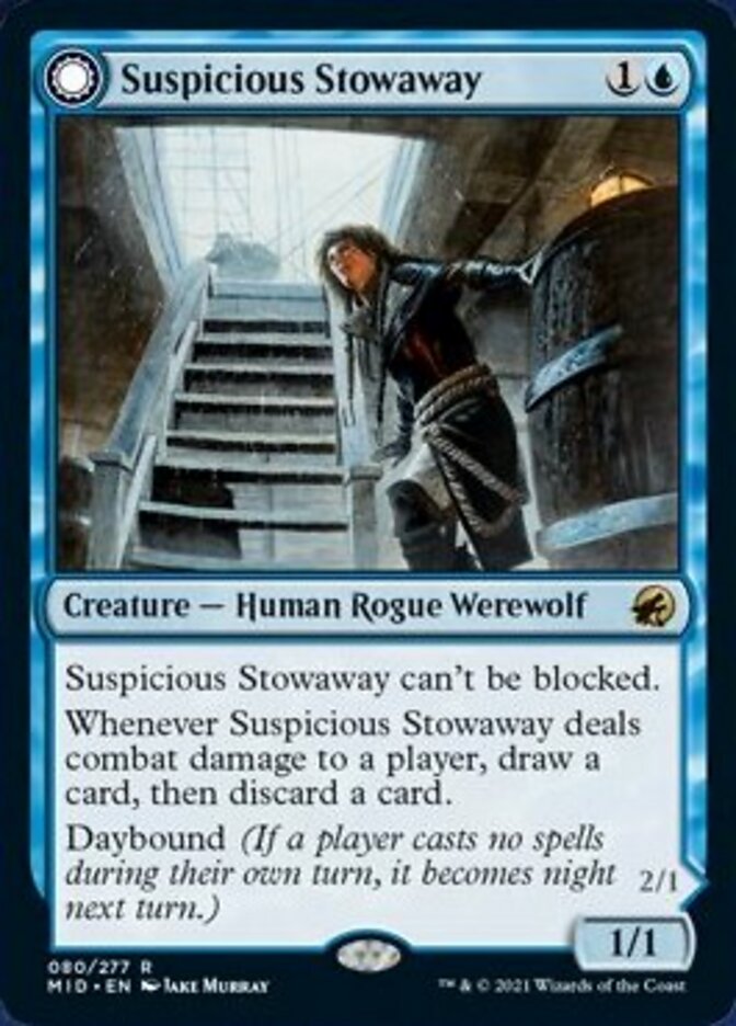 Suspicious Stowaway // Seafaring Werewolf [Innistrad: Midnight Hunt] | Sanctuary Gaming