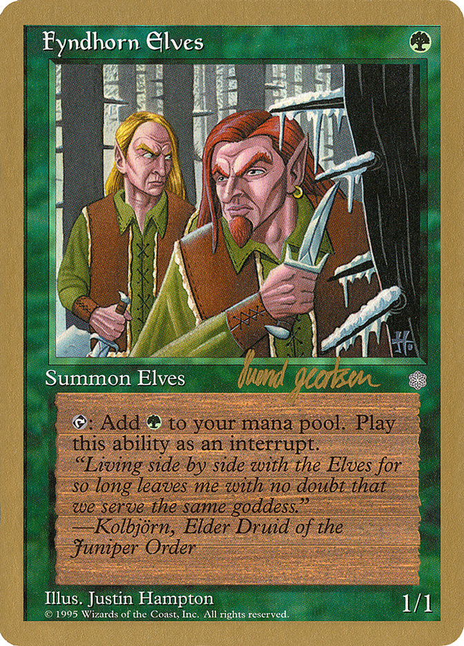 Fyndhorn Elves (Svend Geertsen) [World Championship Decks 1997] | Sanctuary Gaming