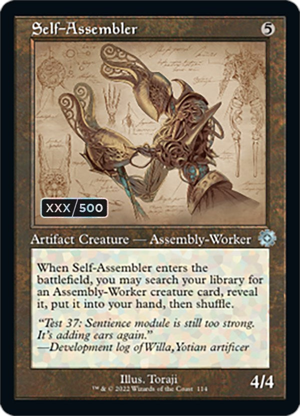 Self-Assembler (Retro Schematic) (Serial Numbered) [The Brothers' War Retro Artifacts] | Sanctuary Gaming