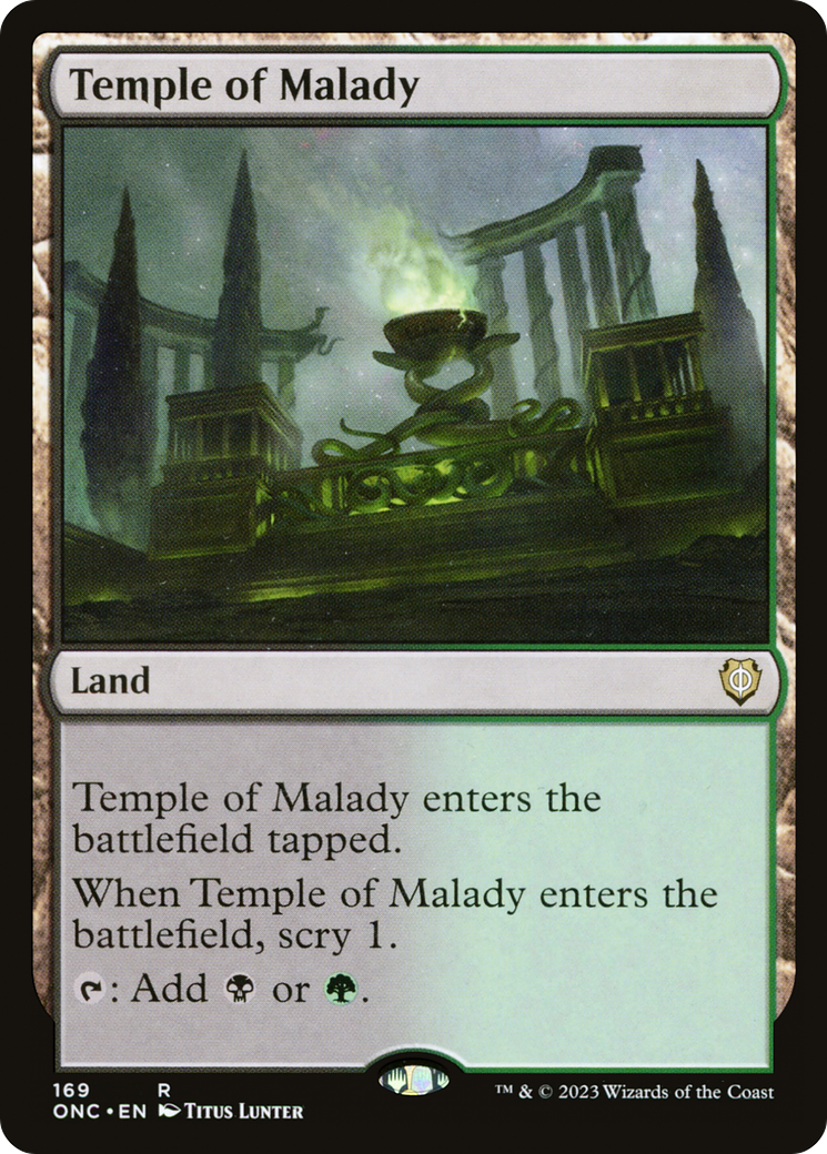 Temple of Malady [Phyrexia: All Will Be One Commander] | Sanctuary Gaming