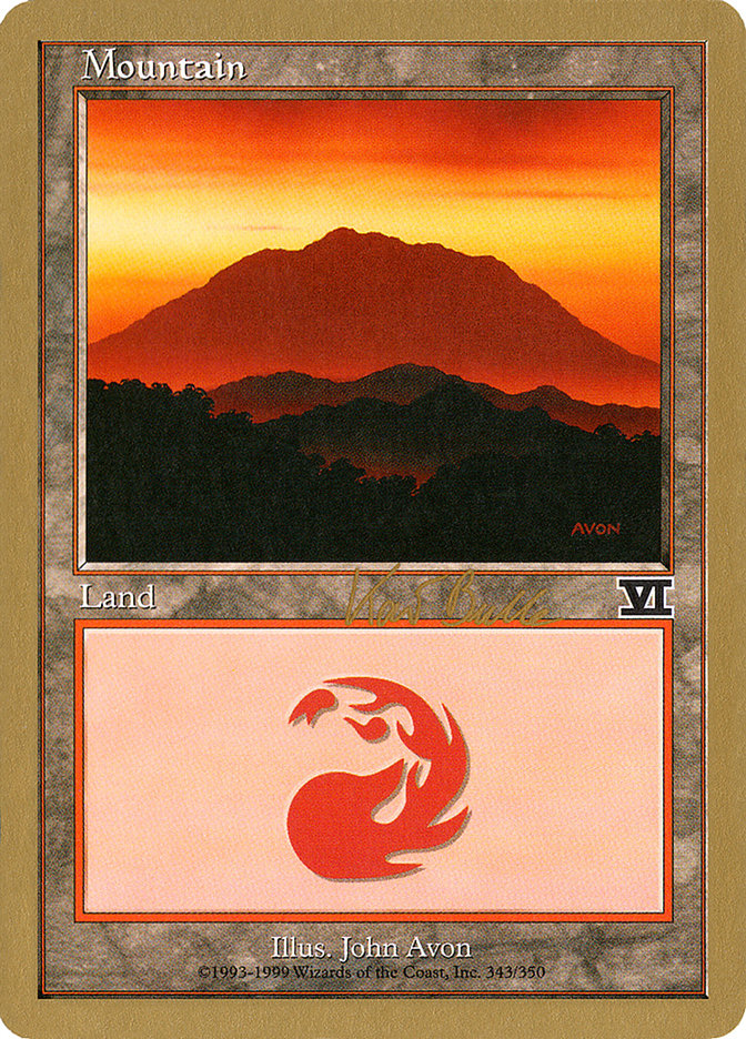 Mountain (kb343) (Kai Budde) [World Championship Decks 1999] | Sanctuary Gaming