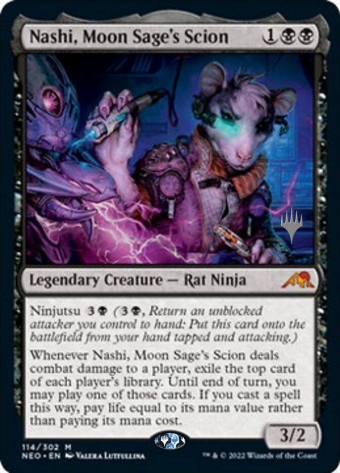 Nashi, Moon Sage's Scion (Promo Pack) [Kamigawa: Neon Dynasty Promos] | Sanctuary Gaming