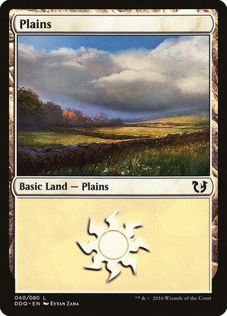 Plains (40) [Duel Decks: Blessed vs. Cursed] | Sanctuary Gaming