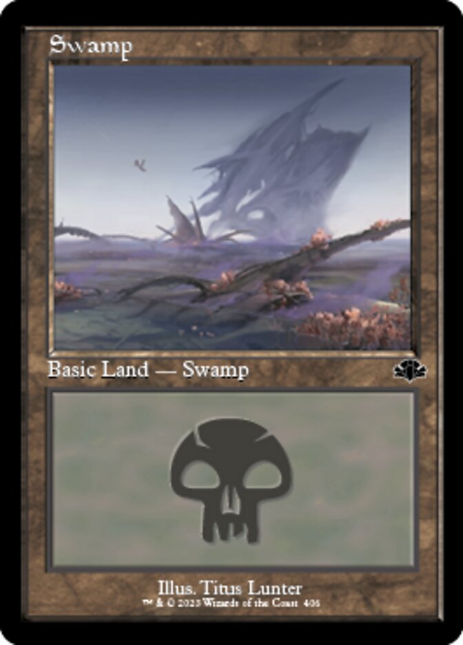 Swamp (406) (Retro) [Dominaria Remastered] | Sanctuary Gaming