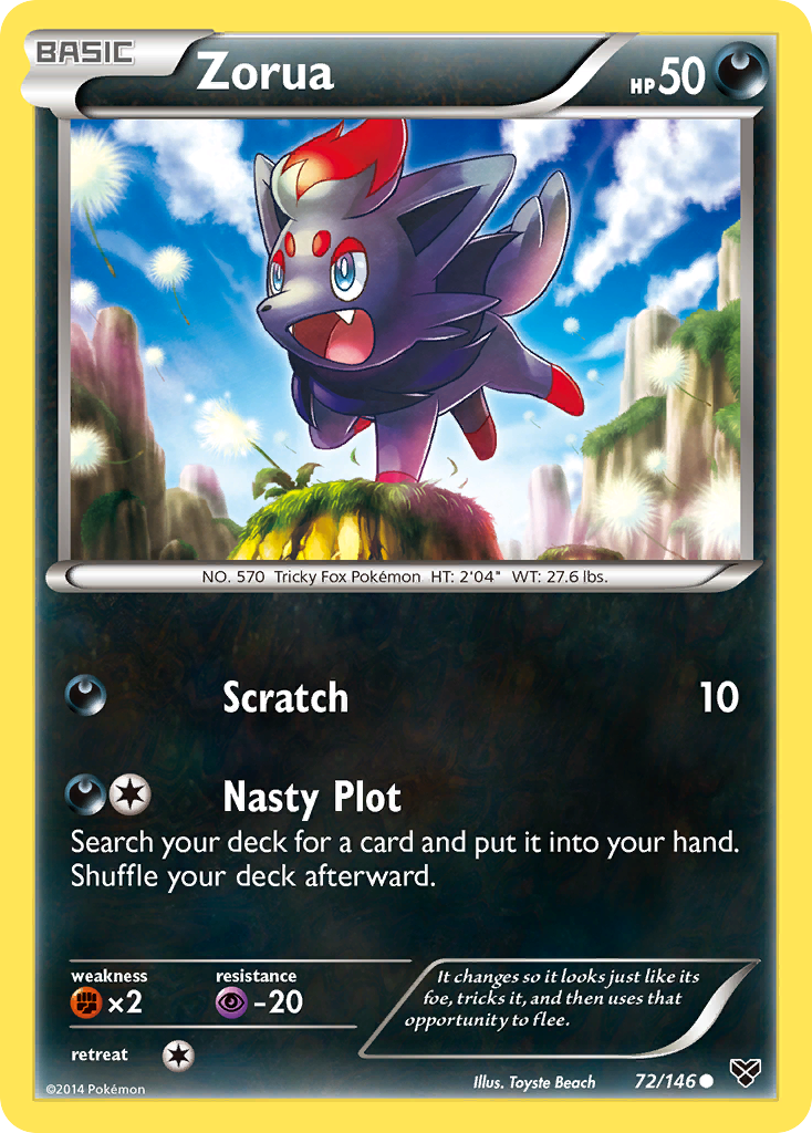 Zorua (72/146) [XY: Base Set] | Sanctuary Gaming