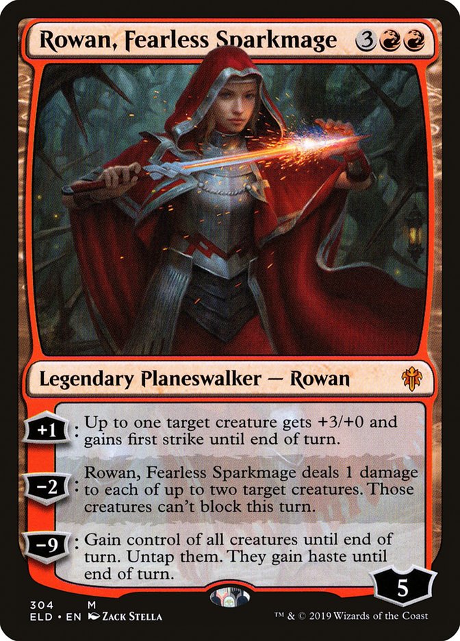 Rowan, Fearless Sparkmage [Throne of Eldraine] | Sanctuary Gaming