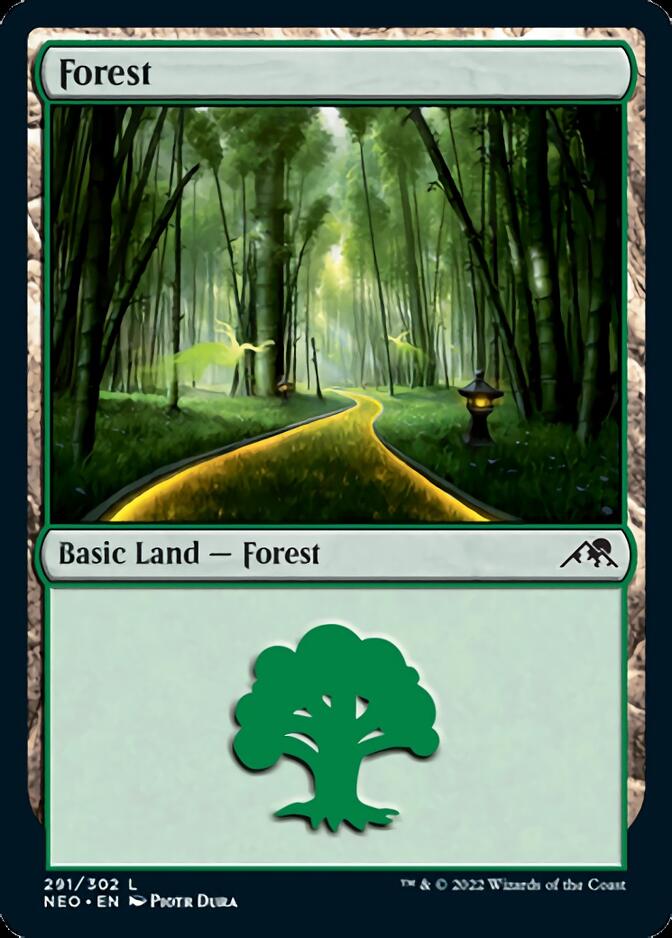 Forest (291) [Kamigawa: Neon Dynasty] | Sanctuary Gaming