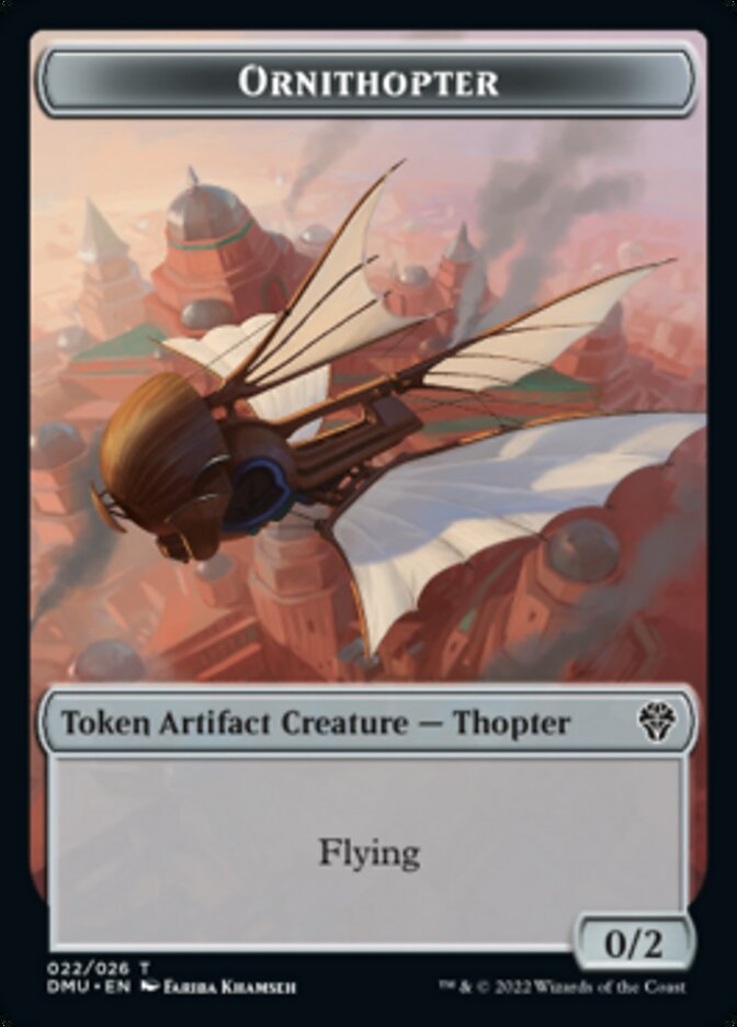 Phyrexian // Ornithopter Double-sided Token [Dominaria United Tokens] | Sanctuary Gaming