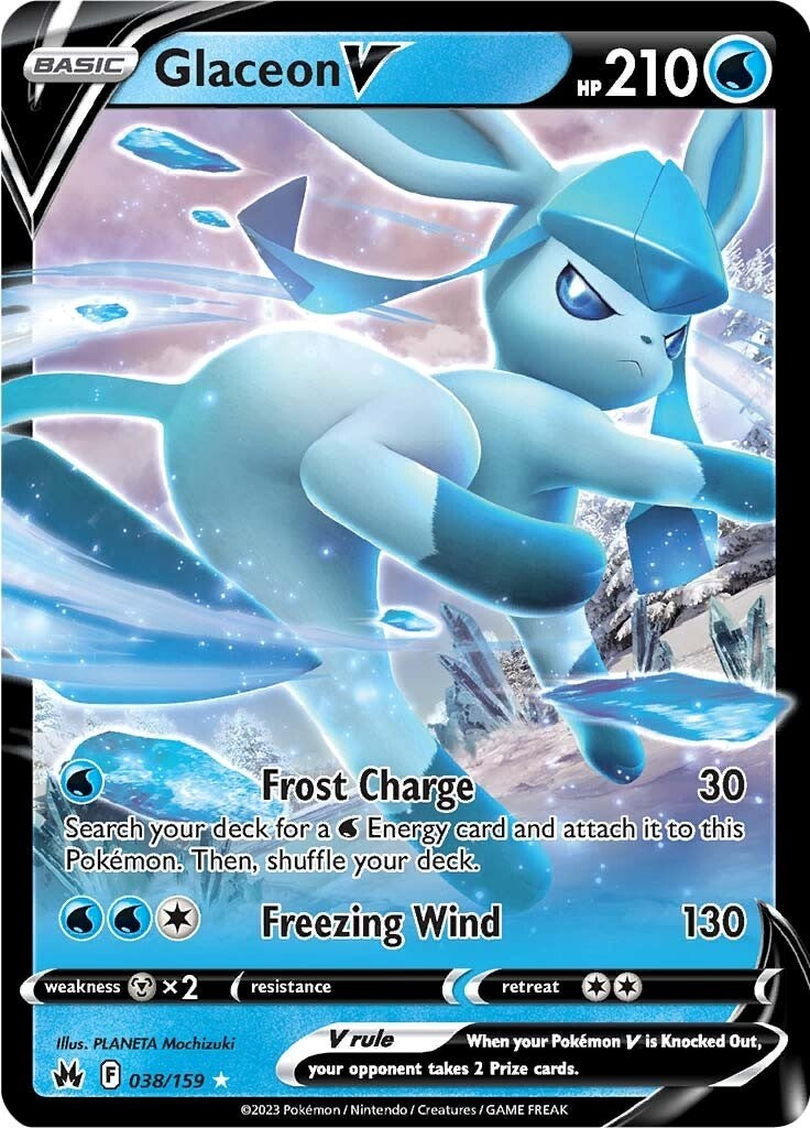 Glaceon V (038/159) [Sword & Shield: Crown Zenith] | Sanctuary Gaming