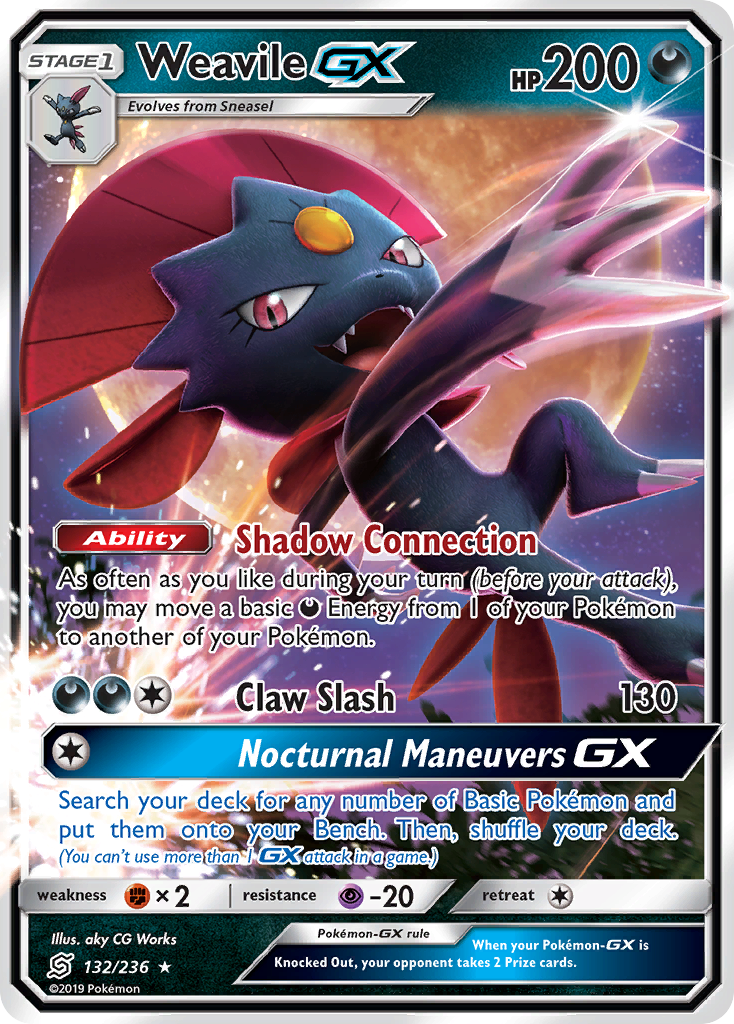 Weavile GX (132/236) [Sun & Moon: Unified Minds] | Sanctuary Gaming
