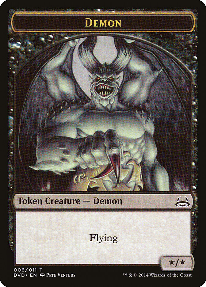 Demon Token (Divine vs. Demonic) [Duel Decks Anthology Tokens] | Sanctuary Gaming