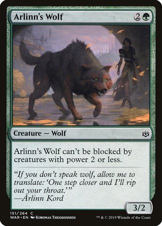 Arlinn's Wolf [War of the Spark] | Sanctuary Gaming
