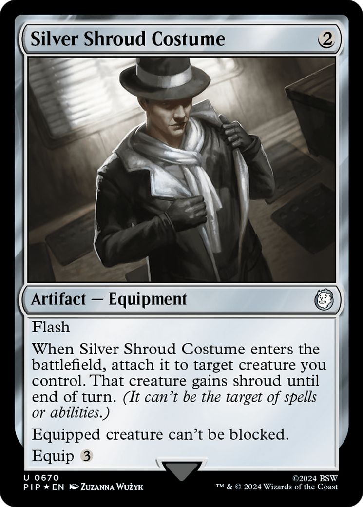 Silver Shroud Costume (Surge Foil) [Fallout] | Sanctuary Gaming