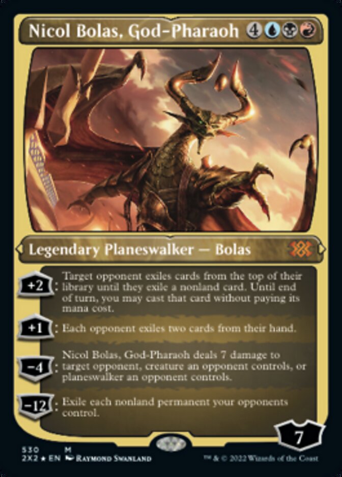 Nicol Bolas, God-Pharaoh (Foil Etched) [Double Masters 2022] | Sanctuary Gaming