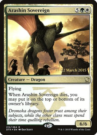 Arashin Sovereign [Dragons of Tarkir Promos] | Sanctuary Gaming
