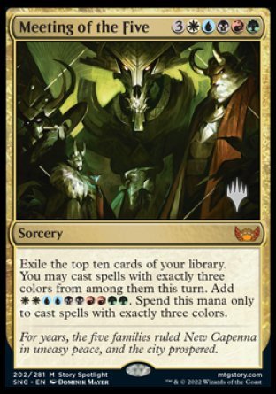 Meeting of the Five (Promo Pack) [Streets of New Capenna Promos] | Sanctuary Gaming