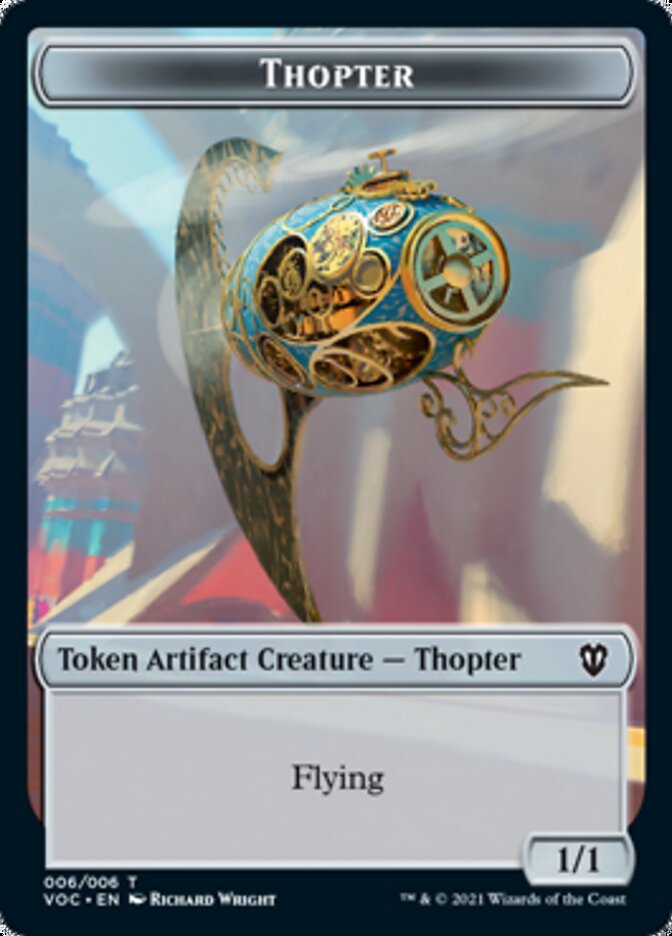 Spirit (003) // Thopter Double-sided Token [Innistrad: Crimson Vow Commander Tokens] | Sanctuary Gaming