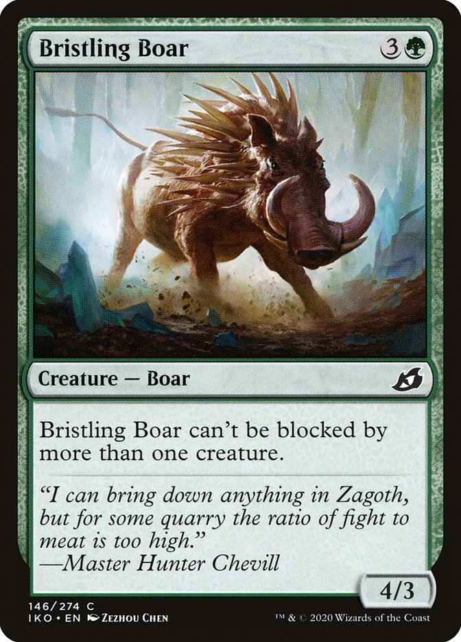 Bristling Boar [Ikoria: Lair of Behemoths] | Sanctuary Gaming