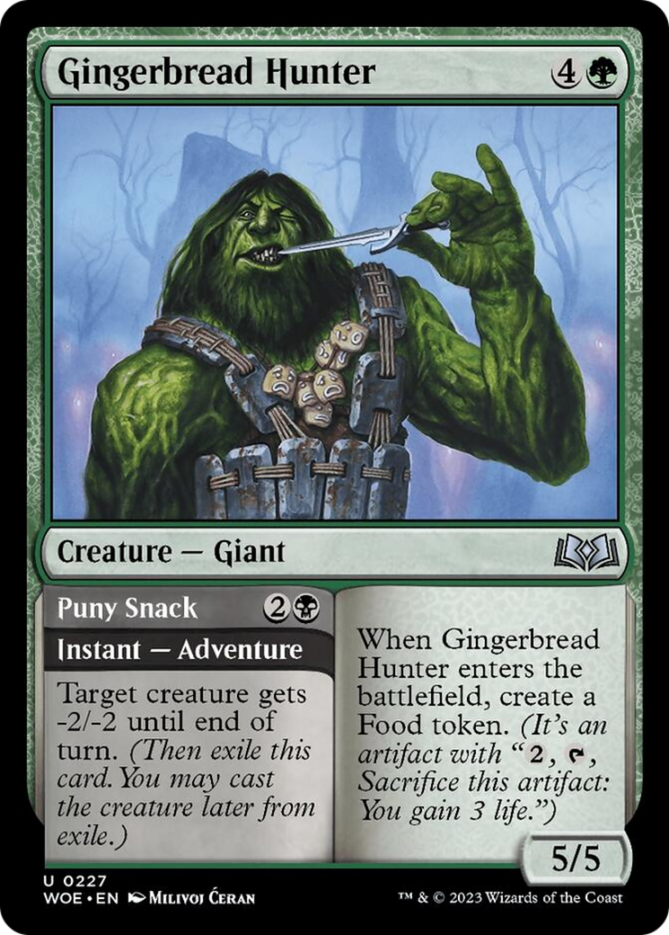 Gingerbread Hunter // Puny Snack [Wilds of Eldraine] | Sanctuary Gaming