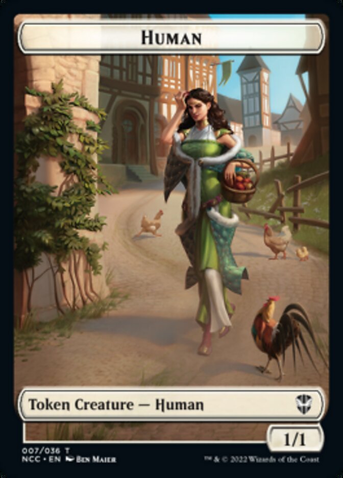Eldrazi Spawn // Human Double-sided Token [Streets of New Capenna Commander Tokens] | Sanctuary Gaming