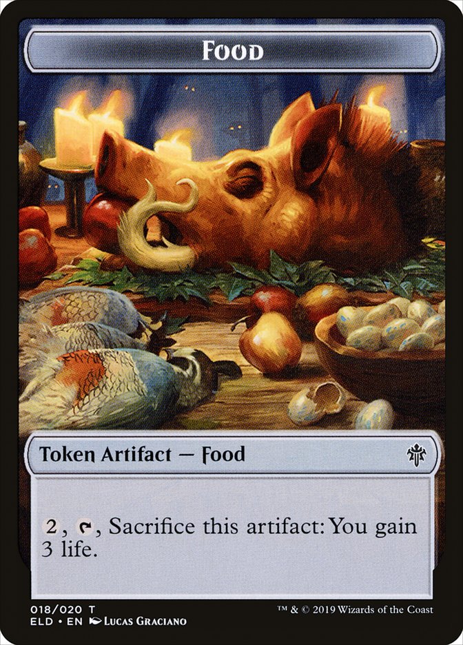 Food (018/020) [Throne of Eldraine Tokens] | Sanctuary Gaming