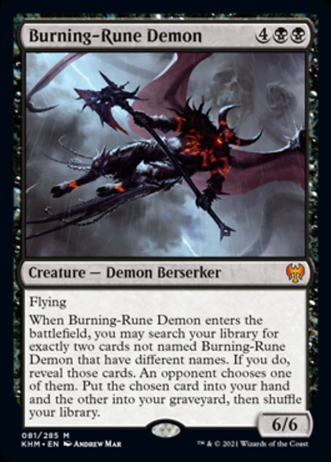 Burning-Rune Demon [Kaldheim] | Sanctuary Gaming