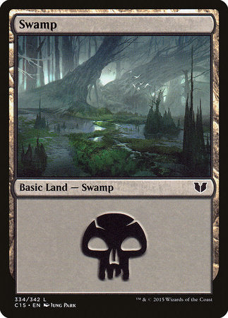 Swamp (334) [Commander 2015] | Sanctuary Gaming