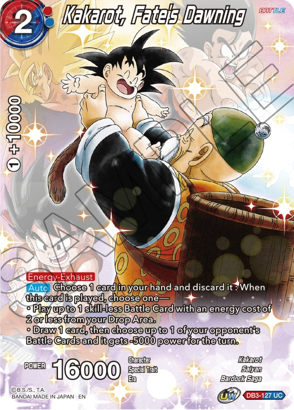 Kakarot, Fate's Dawning (DB3-127) [Theme Selection: History of Son Goku] | Sanctuary Gaming