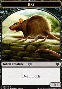 Rat (003) // Cat (001) Double-sided Token [Commander 2017 Tokens] | Sanctuary Gaming