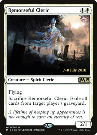 Remorseful Cleric [Core Set 2019 Promos] | Sanctuary Gaming