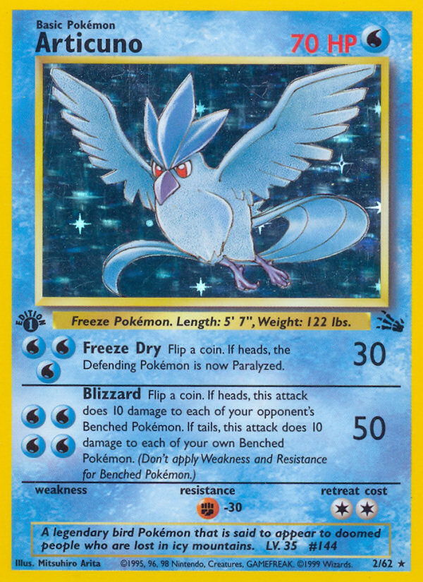 Articuno (2/62) [Fossil 1st Edition] | Sanctuary Gaming