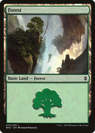 Forest (272) [Battle for Zendikar] | Sanctuary Gaming