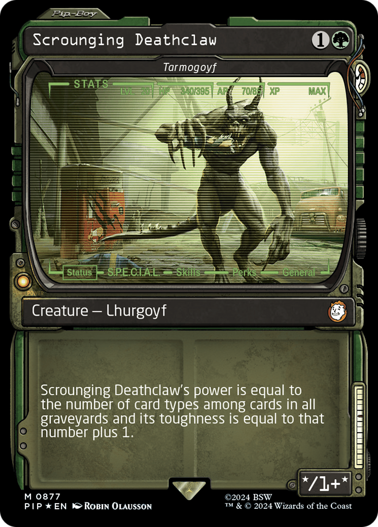 Scrounging Deathclaw - Tarmogoyf (Showcase) (Surge Foil) [Fallout] | Sanctuary Gaming