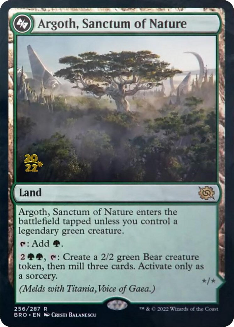 Argoth, Sanctum of Nature [The Brothers' War: Prerelease Promos] | Sanctuary Gaming