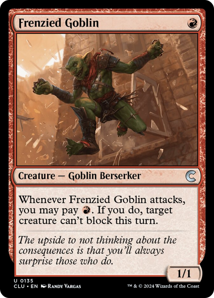 Frenzied Goblin [Ravnica: Clue Edition] | Sanctuary Gaming