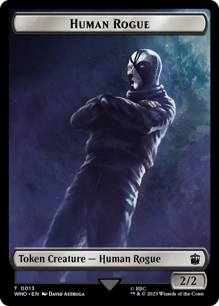 Human Rogue // Beast Double-Sided Token [Doctor Who Tokens] | Sanctuary Gaming