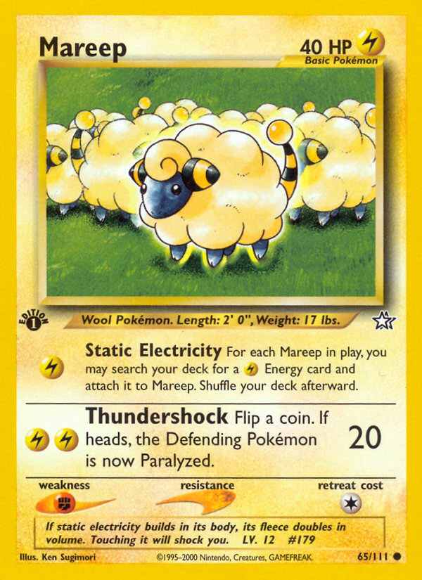 Mareep (65/111) [Neo Genesis 1st Edition] | Sanctuary Gaming