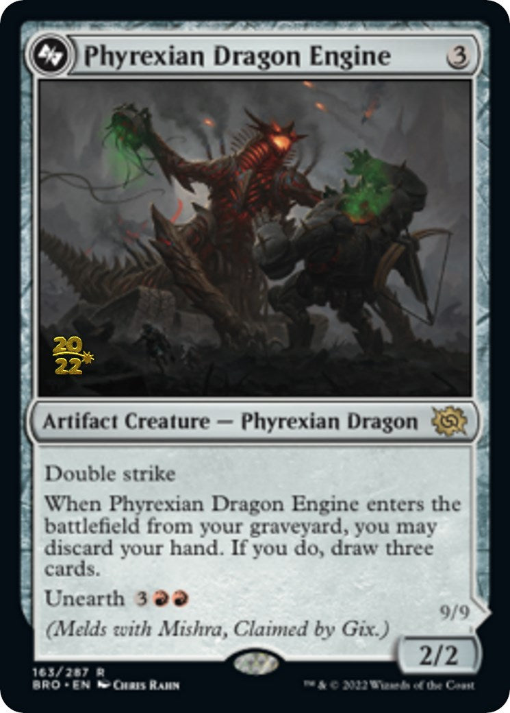 Phyrexian Dragon Engine [The Brothers' War: Prerelease Promos] | Sanctuary Gaming