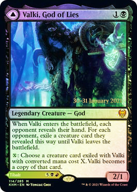 Valki, God of Lies // Tibalt, Cosmic Impostor  [Kaldheim Prerelease Promos] | Sanctuary Gaming