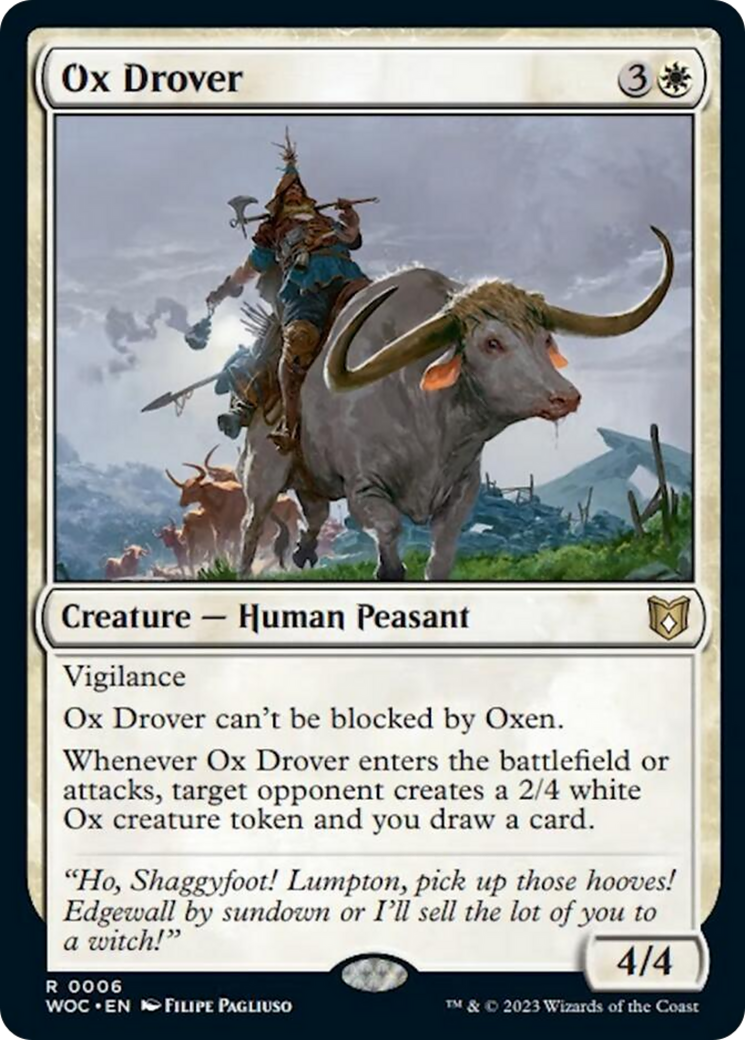 Ox Drover [Wilds of Eldraine Commander] | Sanctuary Gaming
