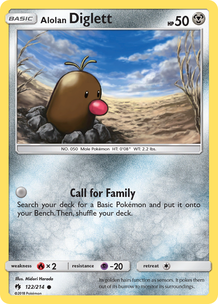 Alolan Diglett (122/214) [Sun & Moon: Lost Thunder] | Sanctuary Gaming