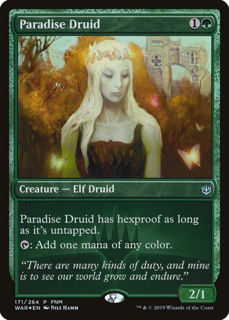 Paradise Druid [War of the Spark Promos] | Sanctuary Gaming