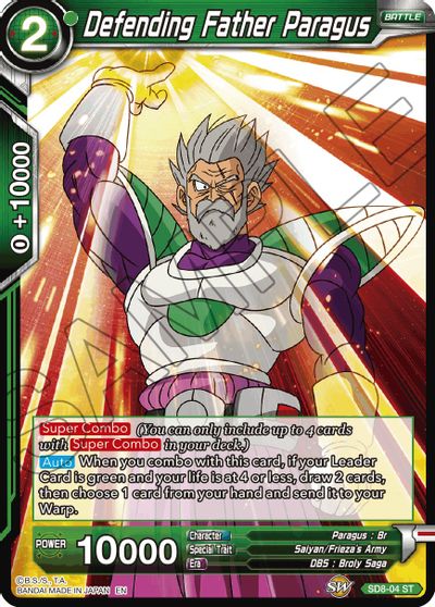 Defending Father Paragus (Reprint) (SD8-04) [Battle Evolution Booster] | Sanctuary Gaming