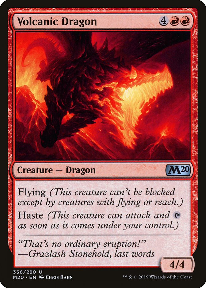 Volcanic Dragon [Core Set 2020] | Sanctuary Gaming