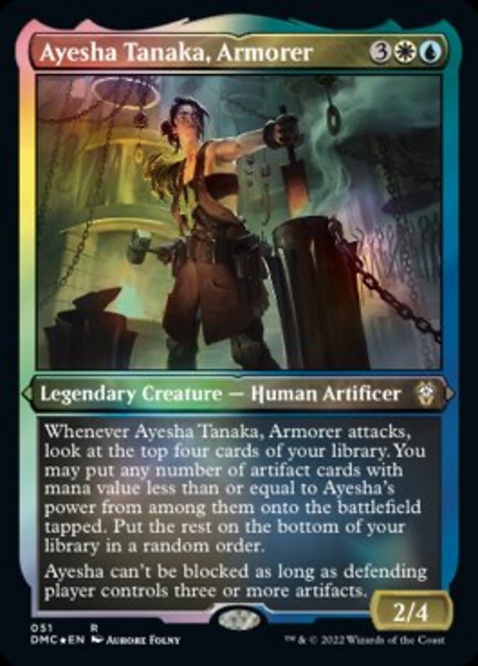 Ayesha Tanaka, Armorer (Foil Etched) [Dominaria United Commander] | Sanctuary Gaming
