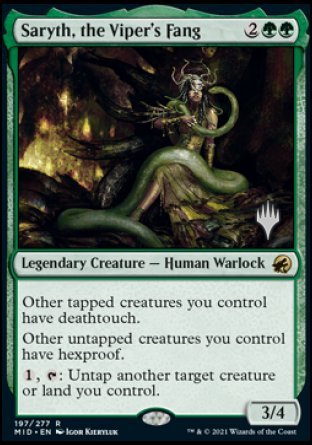 Saryth, the Viper's Fang (Promo Pack) [Innistrad: Midnight Hunt Promos] | Sanctuary Gaming