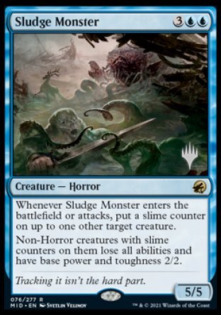 Sludge Monster (Promo Pack) [Innistrad: Midnight Hunt Promos] | Sanctuary Gaming