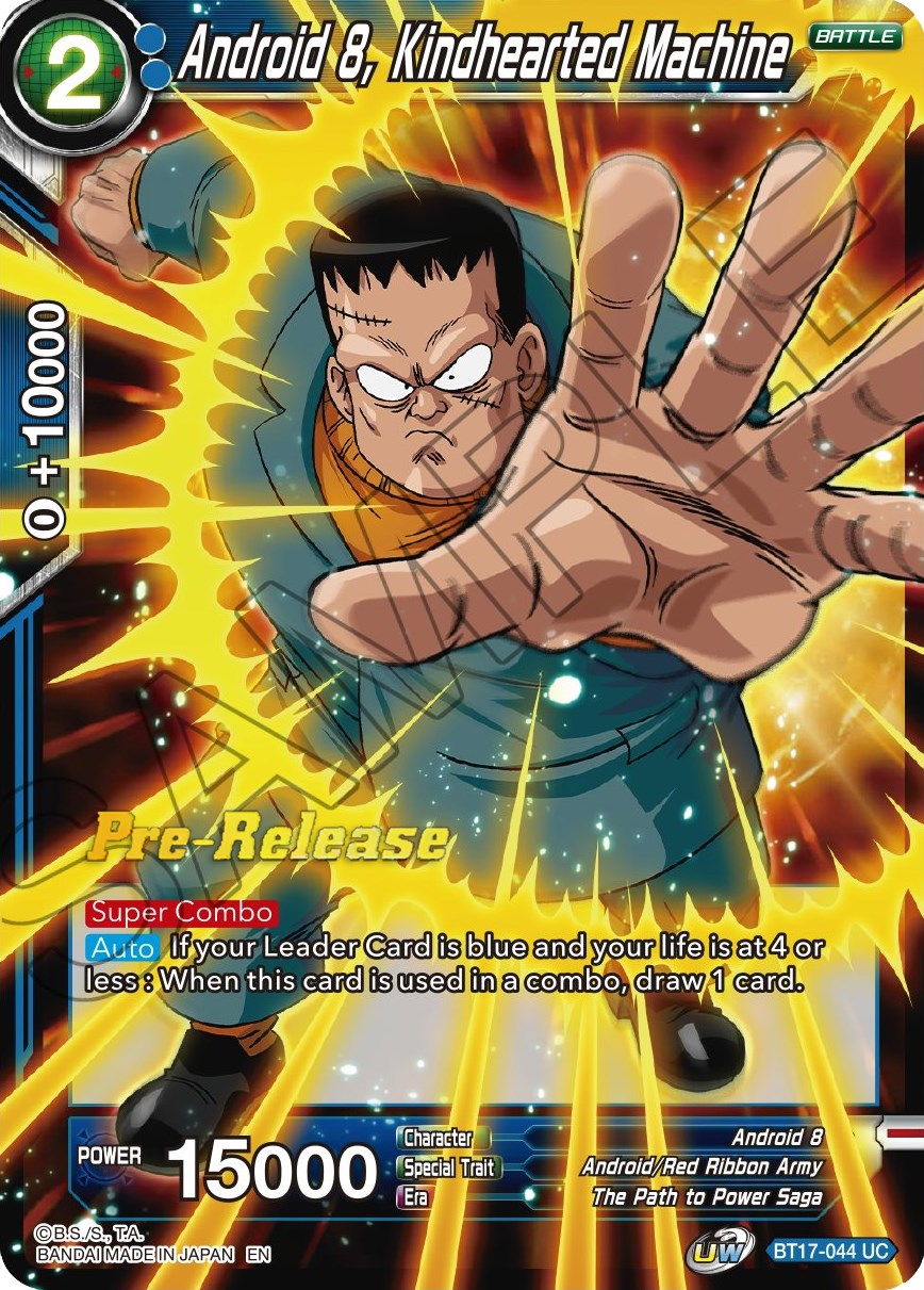 Android 8, Kindhearted Machine (BT17-044) [Ultimate Squad Prerelease Promos] | Sanctuary Gaming
