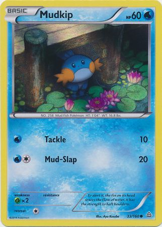 Mudkip (33/160) (Sheen Holo) [XY: Primal Clash] | Sanctuary Gaming