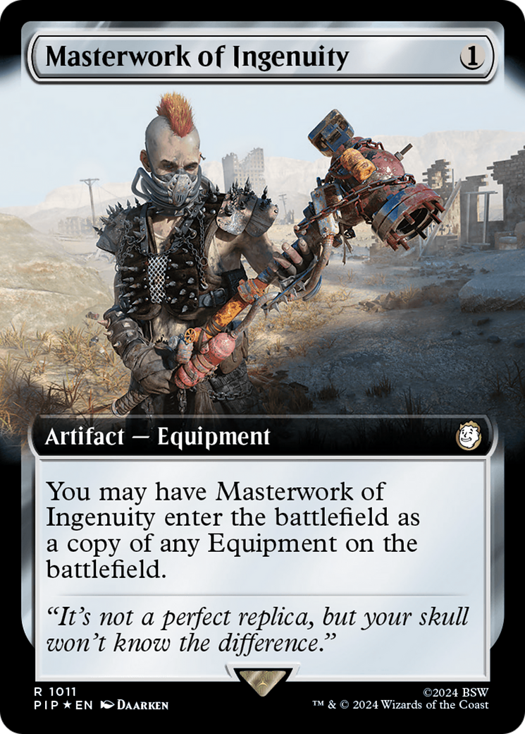Masterwork of Ingenuity (Extended Art) (Surge Foil) [Fallout] | Sanctuary Gaming